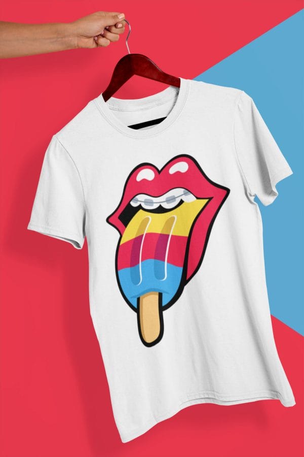 Red Lips With Candy T Shirt