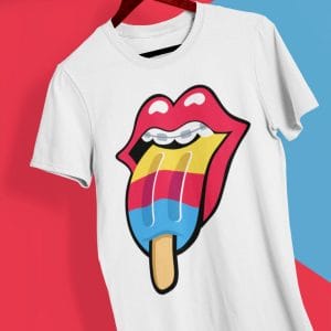 Red Lips With Candy T Shirt