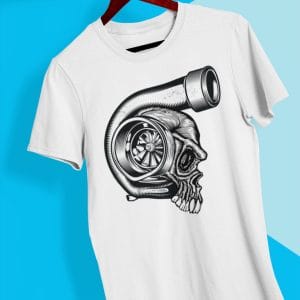 Skull Head Machine T Shirt
