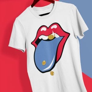 Pierced Tongue Out T Shirts For Women