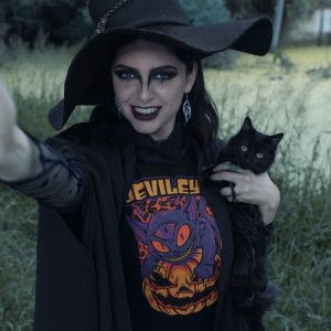 Halloween Cat T Shirt