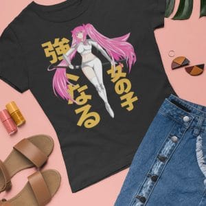 Katana Anime Girl Be Strong Quote T Shirt